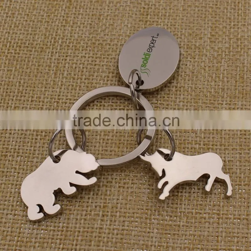 Promotion gifts custom metal custom shape keychain