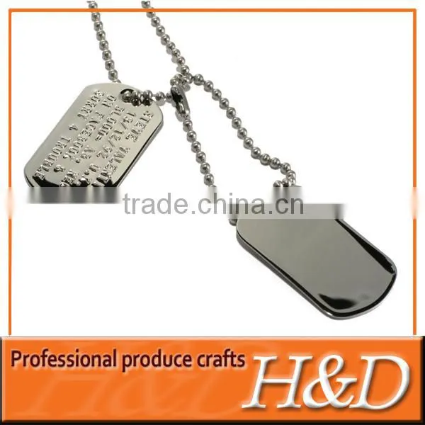 popular cheap metal custom dog tag with metal chain