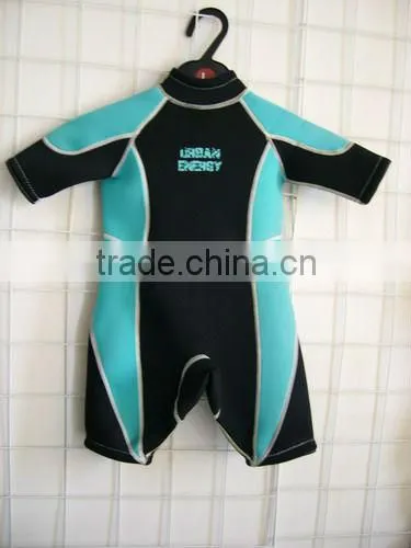 3mm Neoprene Back Zip Kids Shortie Wetsuit