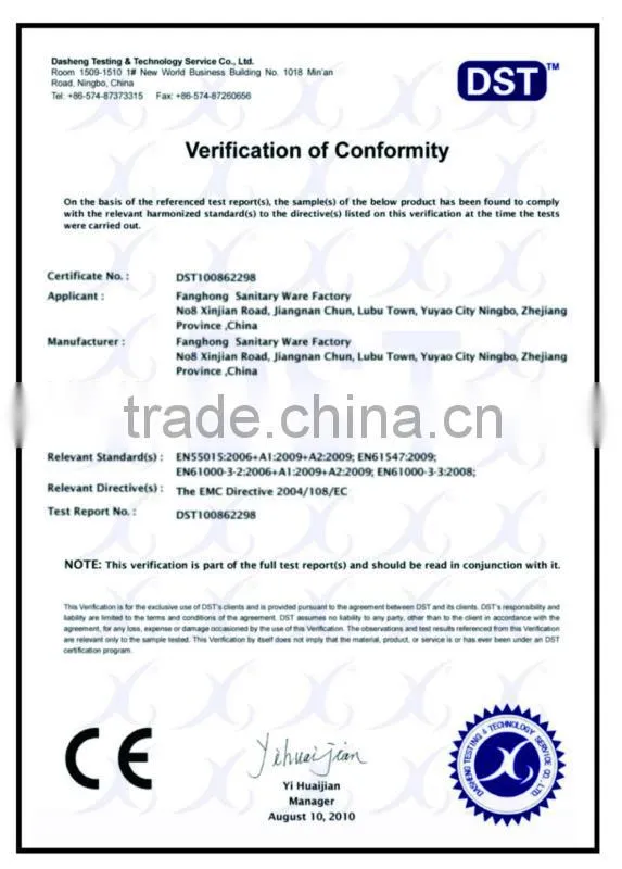 flexible white brass fittings PVC Shower hose (CE/ACS/ISO9001:2000)