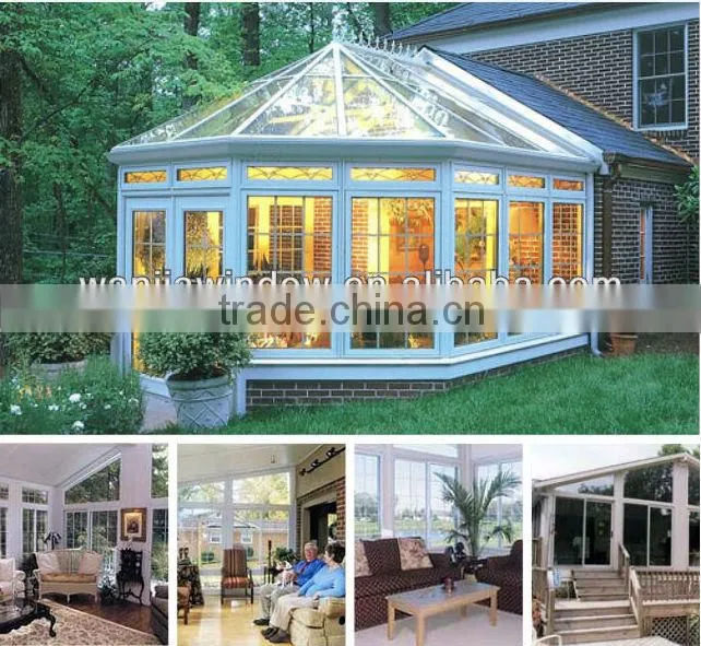 hot sell aluminum sunrooms glass houses made of glass