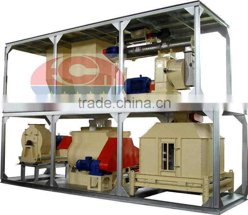 floating fish feed plant
