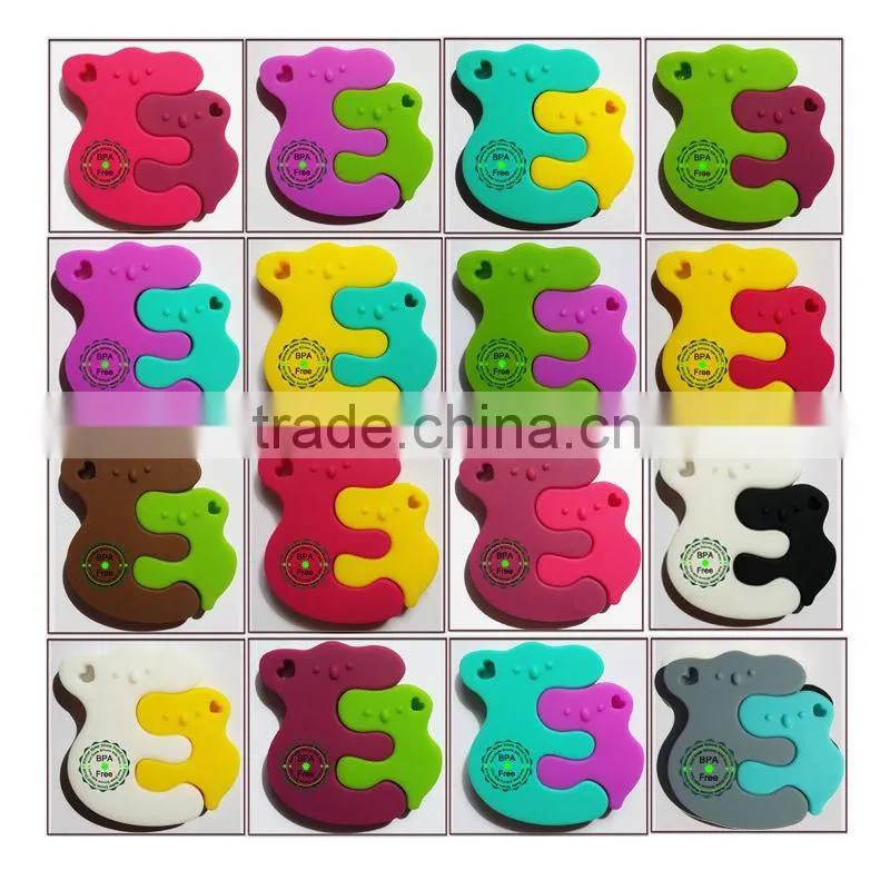 Handmade Teether Bead Jewelry/Most Popular Safe Teether Silicone Necklace Bead Landing China Manufacturer
