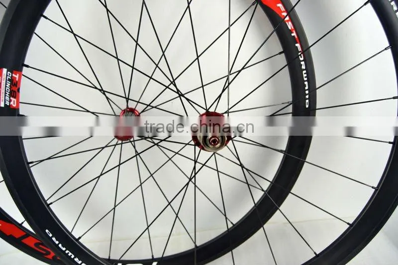 super light 38mm clincher carbon fiber bike wheels set