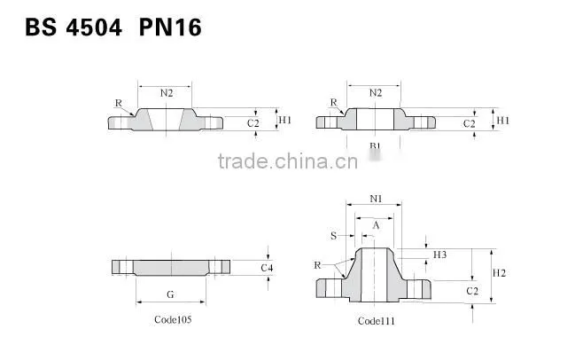 wholesale BS4504 carbon steel flange support a discount