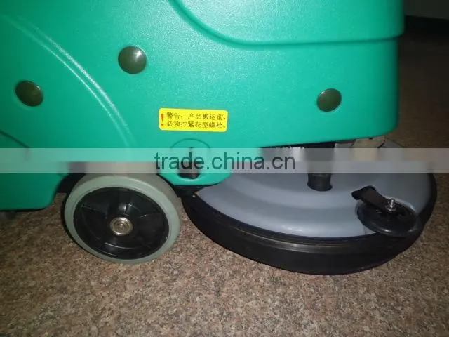 Electric floor scrubber, with double 12V 140Ah battery
