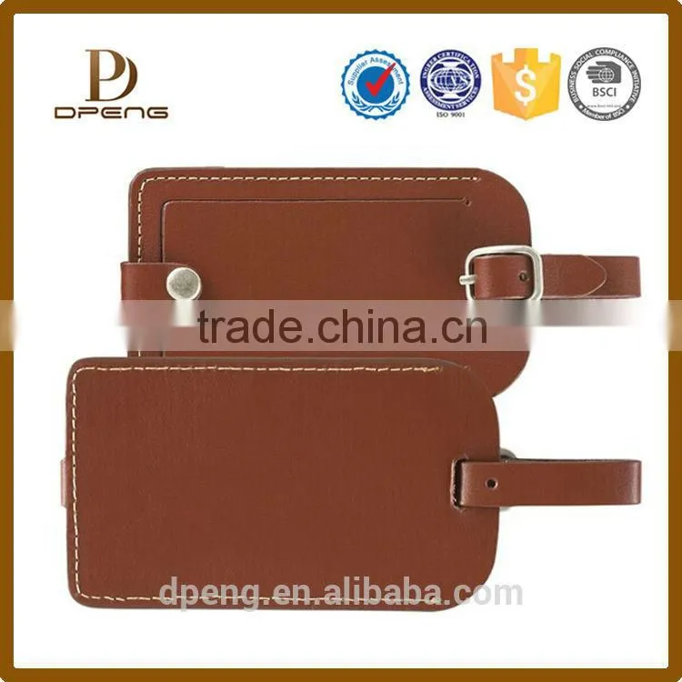 oem funny luggage tag Leather Luggage Tags