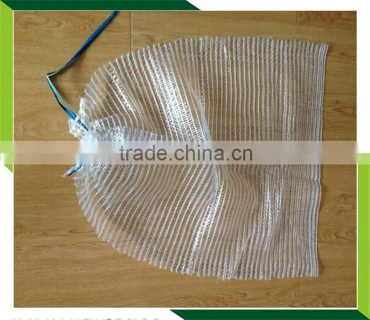 Raschel Packing Bag Fruit and Vegetable Mesh Bag , HDPE orange raschel knitted net,wholesale factory PE raschel mesh bag