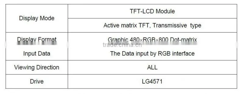 3.2" inch TFT 800*480 with capacitive touch screen lcd display module