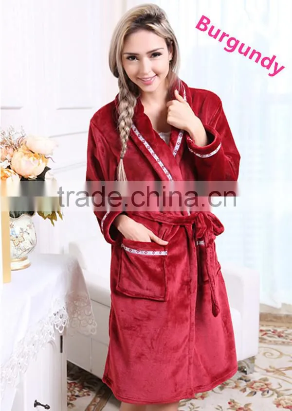 fashion sleepwear ,nightwear ,nightgown flannel robe