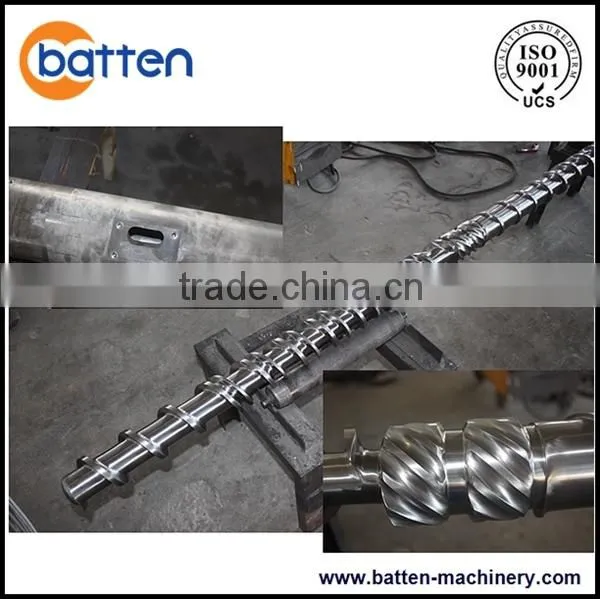 EPS foam recycling and pelletizing plastic extruder screw and barrel