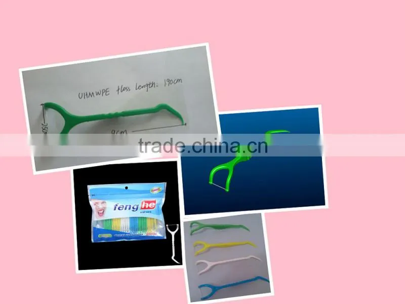patented Y-shape dental floss pick with ABS handle factory
