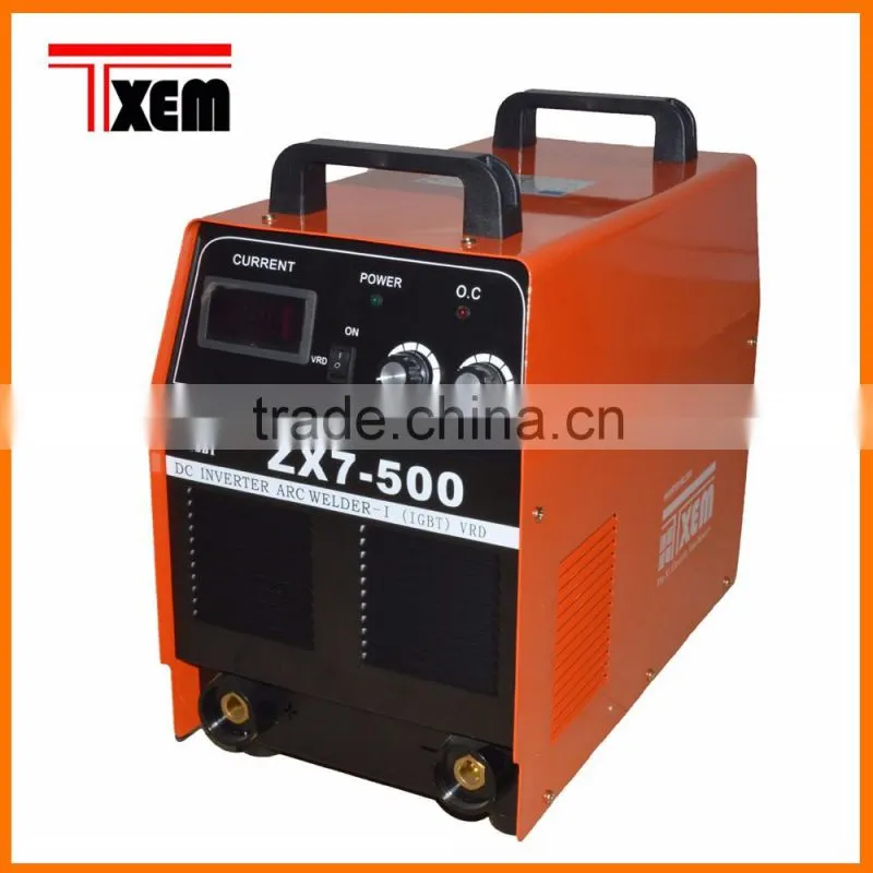 ZX7/ARC-500 Inverter DC arc welding machine 220V20-200A-21KVA