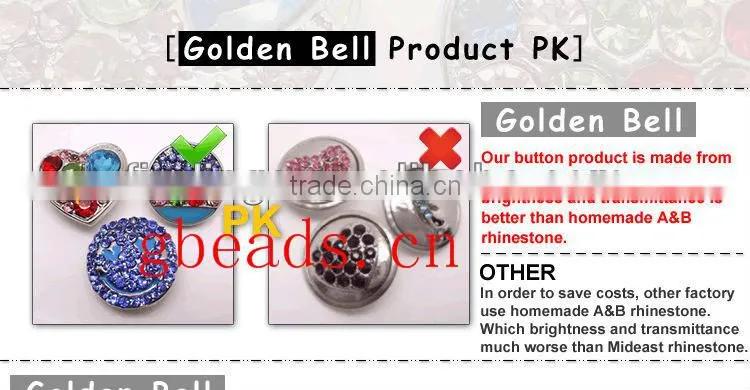 LJ1448 Top press snap fastener for leather bracelet