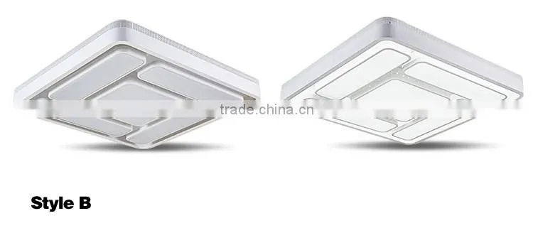 2016 New Arrival Iron Square Ceiling Lamps 39w Acrylic Modern Ceiling Lights
