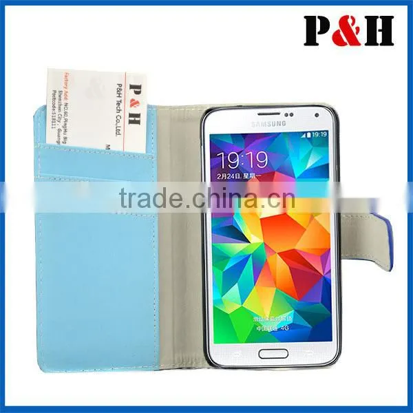 Luxury Retro PU Leather Flip Case For Samsung Galaxy S5 Cellphone Sleeve Wallet Stand Card Holder Cover For Galaxy S5