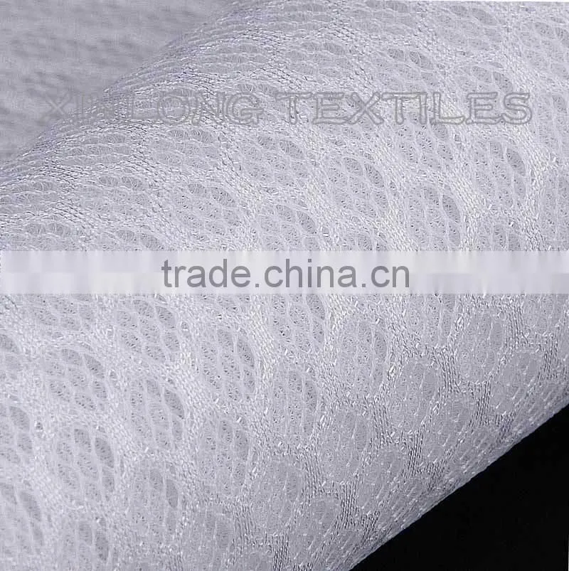 polyester single yard sandwich mesh 7 hole design for shoes upper texile