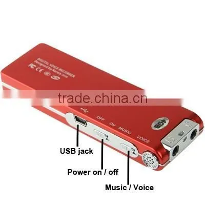 Support Telephone Recording Monitor & Recording and Hearing Aid & VOR Voice Built-in 4GB Memory Digital Voice Recorder