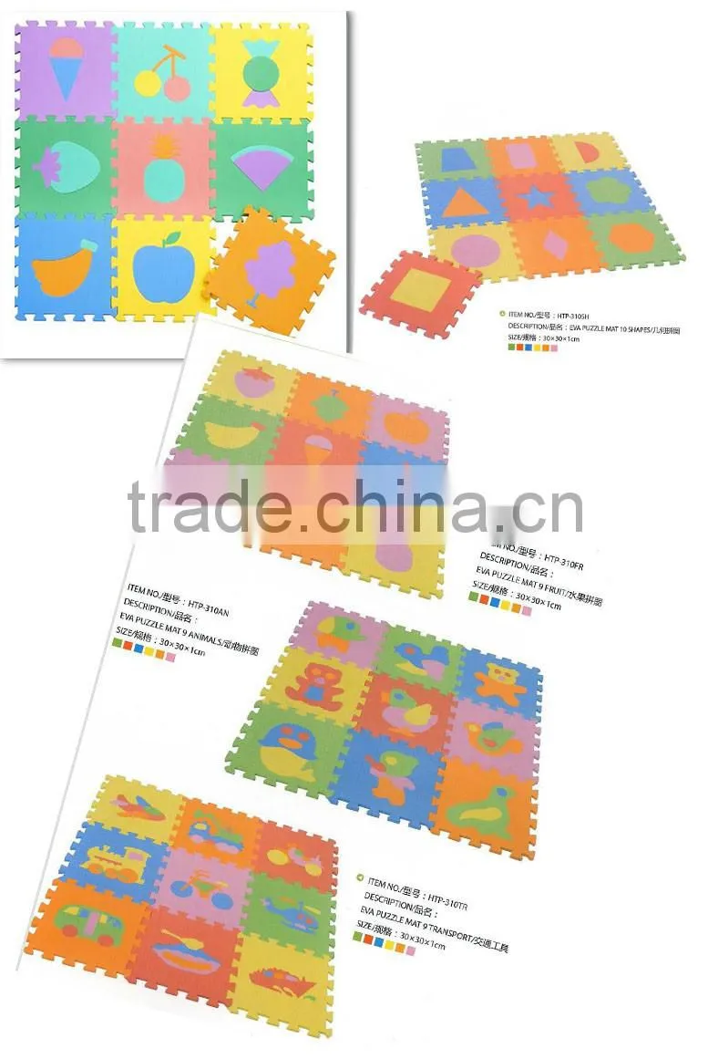 EVA Foam Alphabet Puzzle Mat for Kids Colorful EVA Sheet