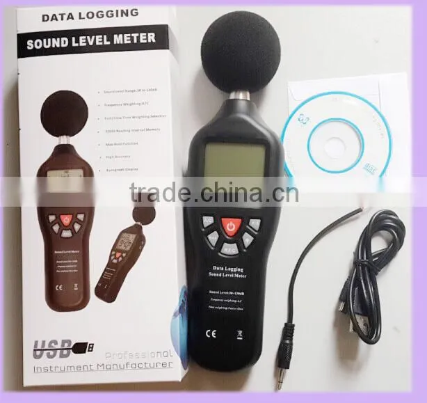 2014 Hot sale 1.5dB b USB digital db meter ; accuracy sound db meter ; sound tester with 30-130dB