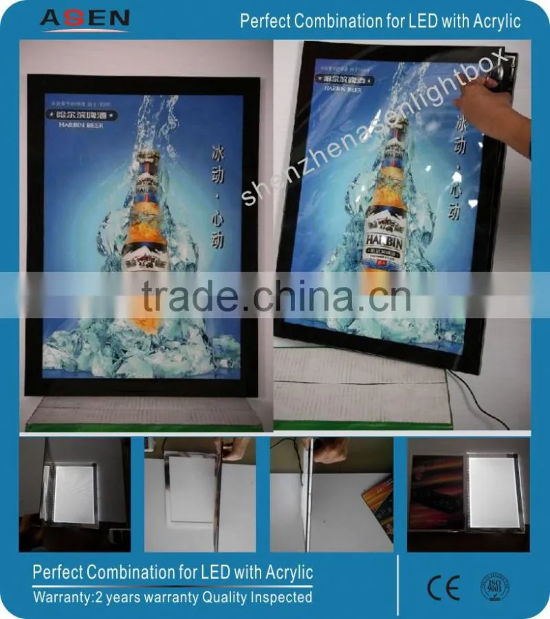 Shenzhen China Factory New Style Advertising LED Board Magnetic Light Display Boxes