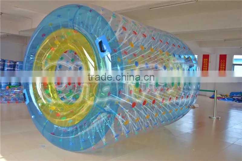 Hot selling commercial Dia 3m PVC/TPU water ball roller inflatable water roller balls