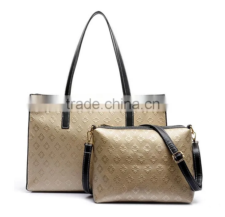 Online Shopping handbags ladies Hot Sale fashion Korean Style Handbag PU leather bag Sets