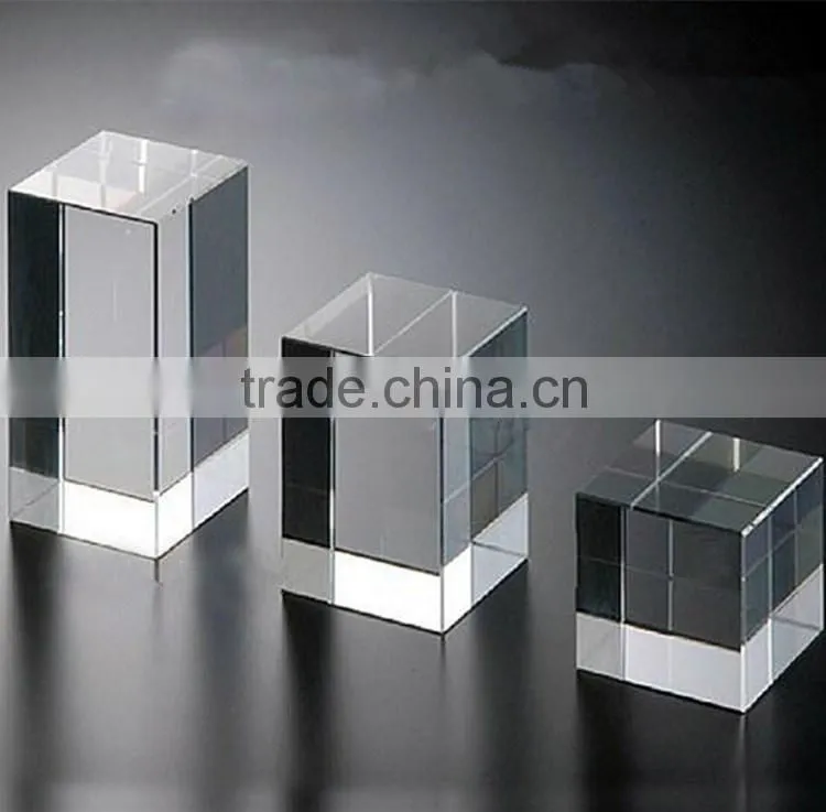 transparent decorative glass blocks laser etched grs engraving crystal block
