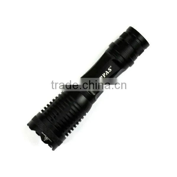 2015 Hot Sale S3 Aluminium Zoomable Flashlight Reinforced With 3AAA/1*18650
