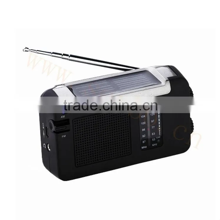 Dynamo Emergency Solar Hand Crank Self Powered AM/FM Weather Radio