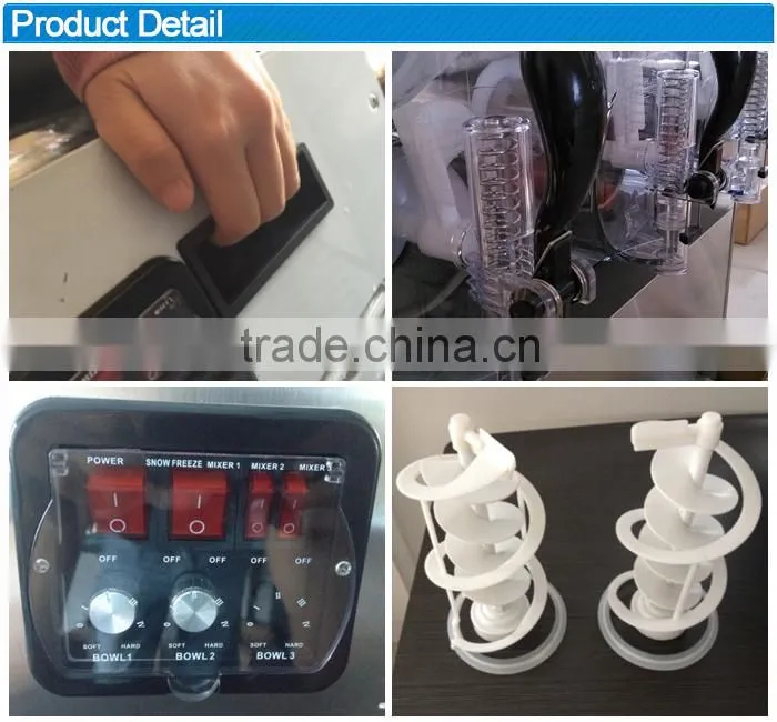 2015 Chiliang two heads new type CE approved best seller large capacity slush machine