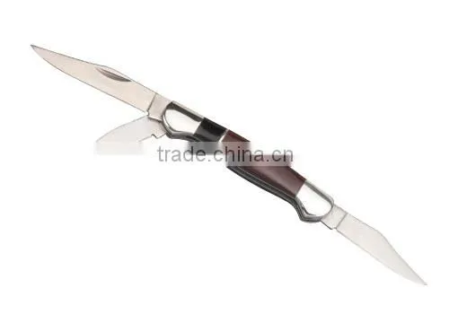 3 Blade Wooden Utility Knife