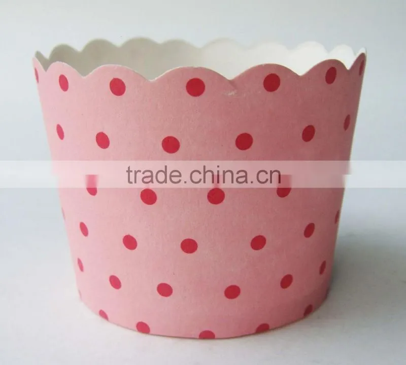 white polka dot homemade muffin cup cakes for wedding and party