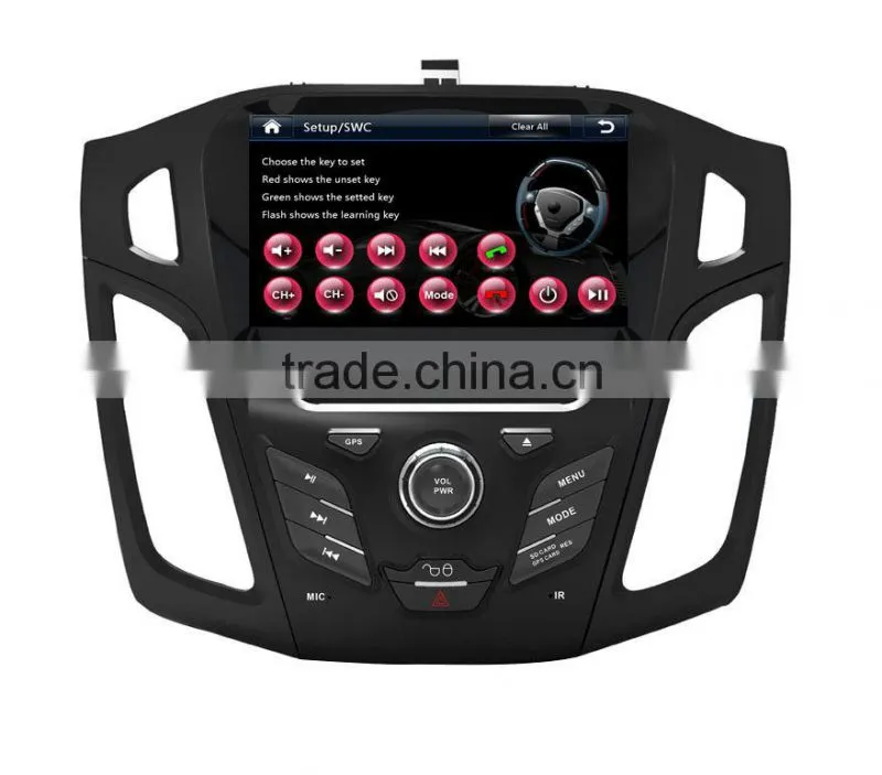 Wholesale car fm radios audio multimidea player car dvd gps navigation for Ford focus 2012 support Phone 3G DVR SWC BT