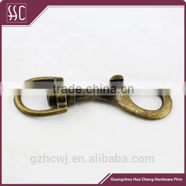 bag brass spring hook,metal snap hook for handbag/bags