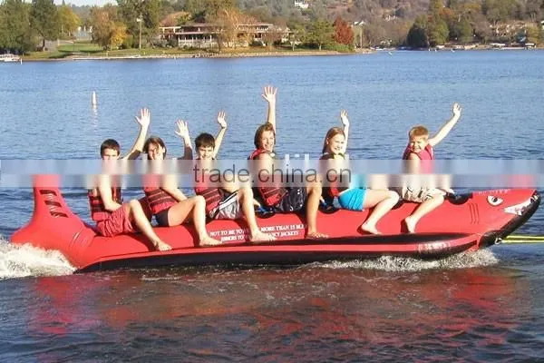 inflatable banana boat, inflatable banana red boat, towing boat for sale