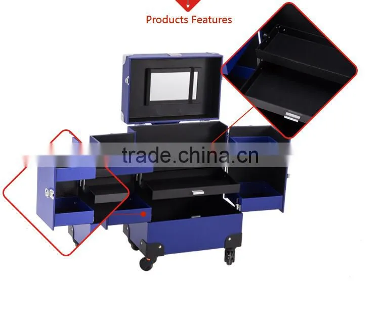 Multi-Purpose Professional Cosmetic Trolley Case