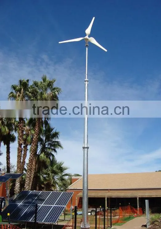 5kw wind turbine system supplies factory