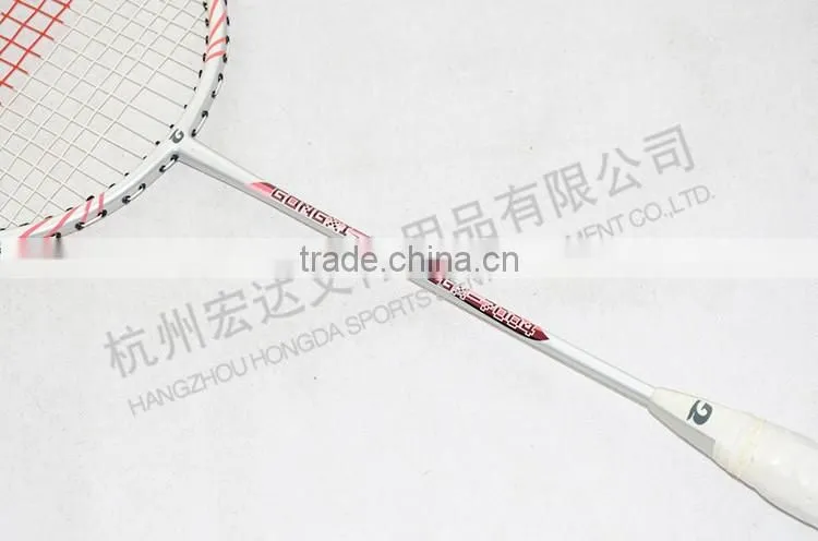 GX-7004 cheap price aluminium&steel custom badminton rackets overgrips/led badminton