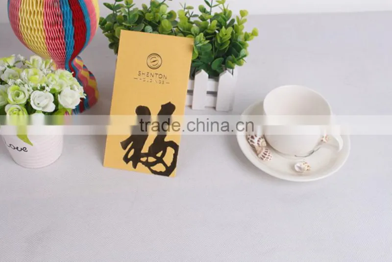 Luxuries give away Chinese red packet Gold stamping money envelopes