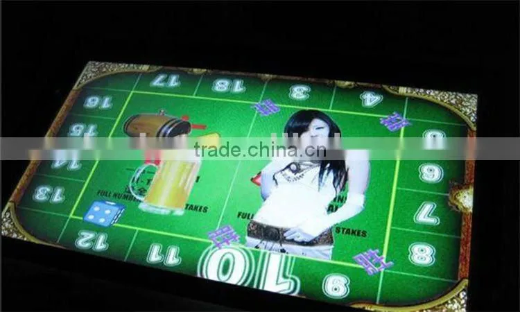 Touch interactive display of interactive projection game for night bar, club, pub,wine bar