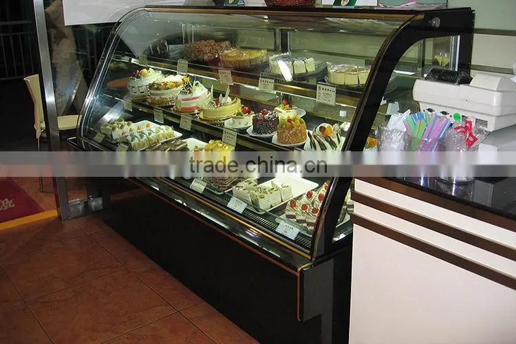 Commercial white glass door accessories display showcase