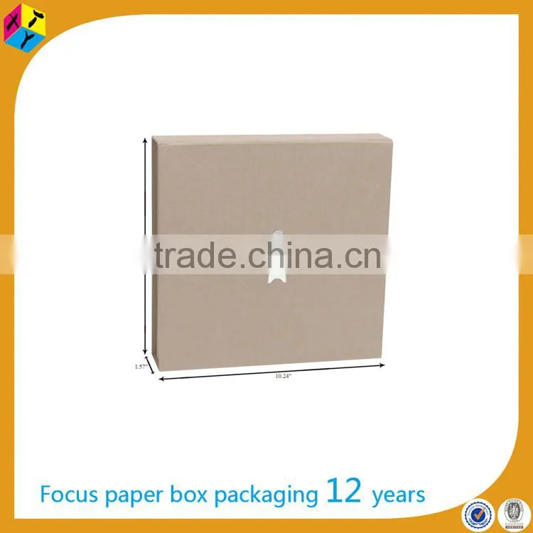 Kraft recycled paper packaging for mens boxed shirts