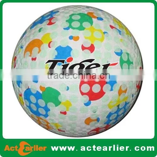 8.5" rubber playground ball with custom design