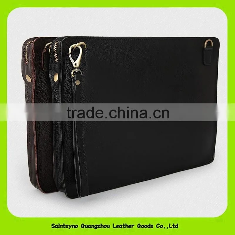 15061 Zipper around clutch leather tablet holder for 10' inch ipad