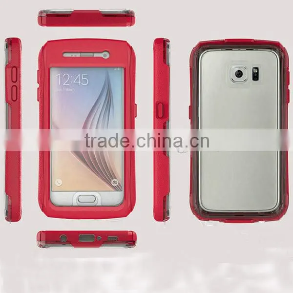 Waterproof for Samsung Galaxy S6 S6 Edge Case With Button