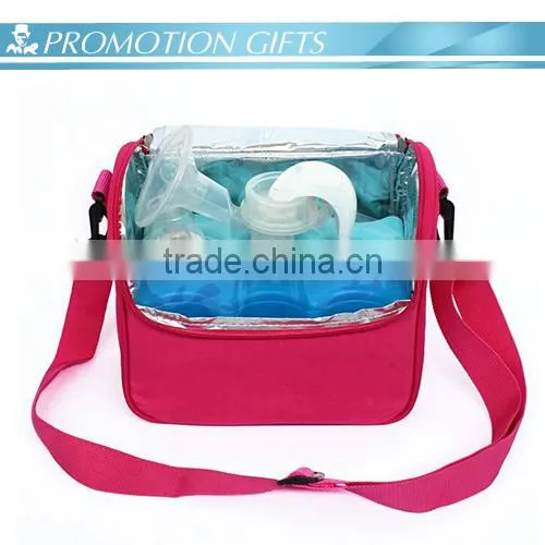 New polyester Cooler Lunch Cool Bag with Carry Handle and Shoulder Strap