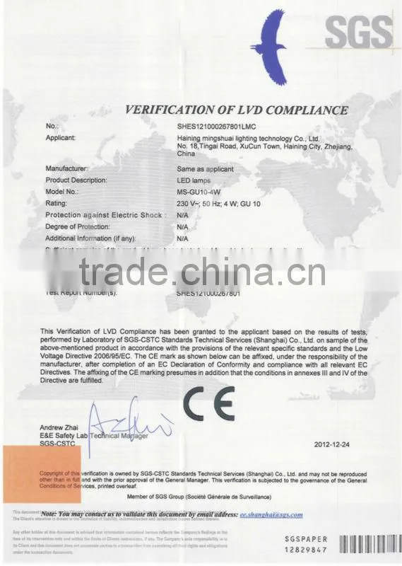 LED SPOTLIGHT MR16 GU10 SMD CE ROHS indoor light