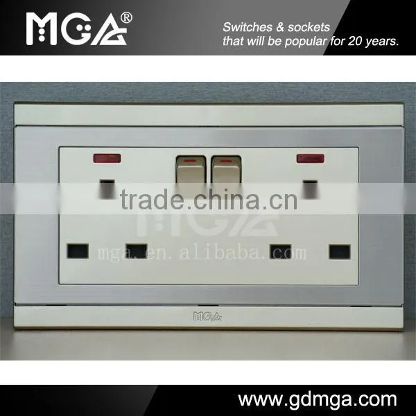 13A Double British Standard Sockets and Switches