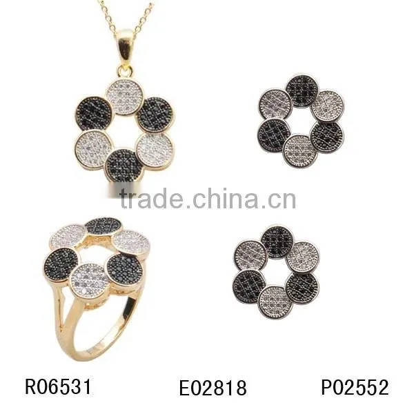 Fashion Wholesale Necklace Charms 18K Gold Or 925 Sterling Silver Plated Brass Jewelry Sets